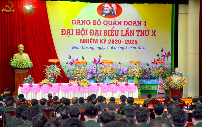 Khai mạc Đại hội đại biểu Đảng bộ Quân đoàn 4 lần thứ X, nhiệm kỳ 2020-2025

